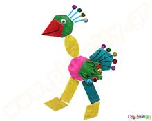 Γεωμετρικά σχέδια από ξύλο καρύδας Σετ 22 τεμάχια  Διάφορα Διακοσμητικά Υλικά