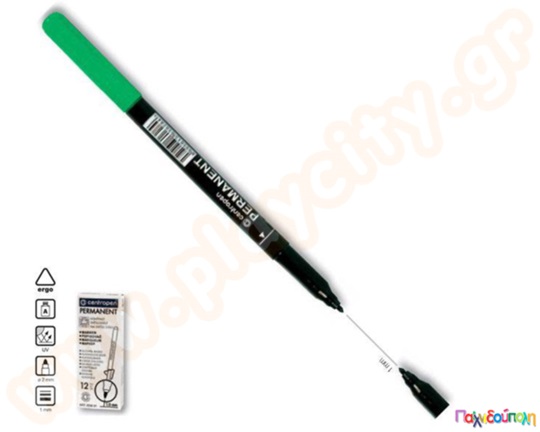 Μαρκαδόρος γραφής 1 χιλ. πράσινος