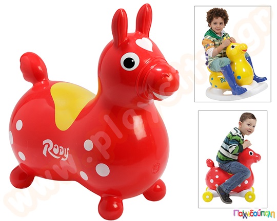 Rody Το φουσκωτό αλογάκι κόκκινο