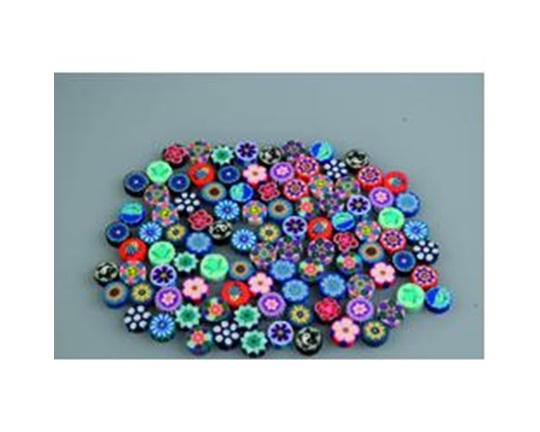 Πολύχρωμες χάντρες με σχέδια