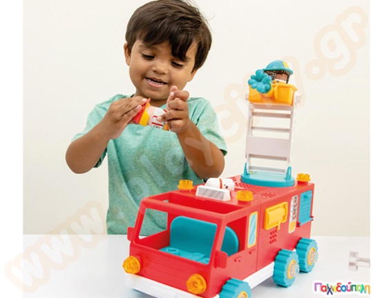 Εκπαιδευτικό παιχνίδι STEM Design and Drill Πυροσβεστικό όχημα Bolt Buddies Fire Truck