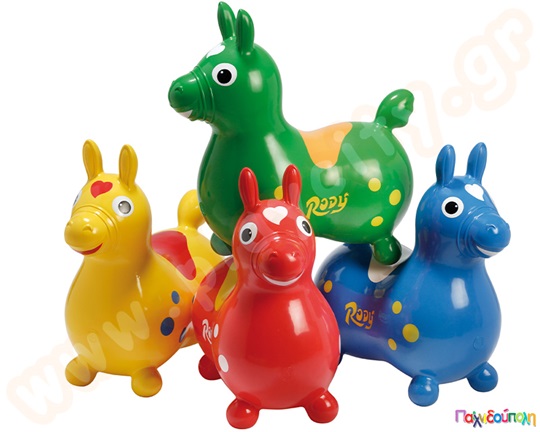 Rody Το φουσκωτό αλογάκι κόκκινο