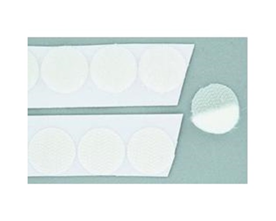 Αυτοκόλλητο  λευκό στρόγγυλο velkro