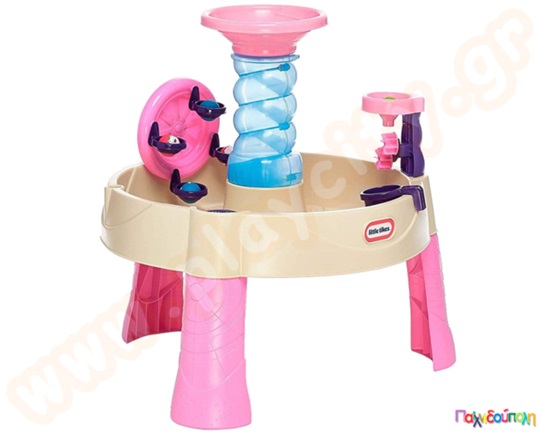 Τραπέζι νερού περιστρεφόμενο τούνελ Ροζ Little Tikes