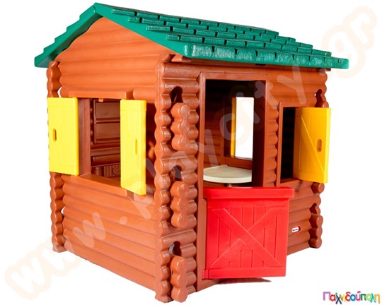 Πλαστικό παιδικό σπιτάκι Ξύλινη καλύβα Little Tikes