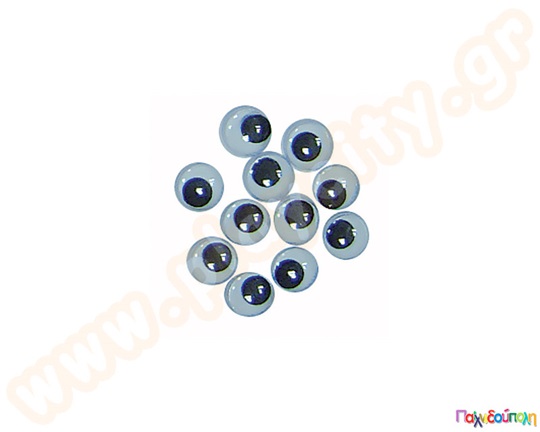 Μάτια αυτοκόλλητα 10mm 50 τεμάχια