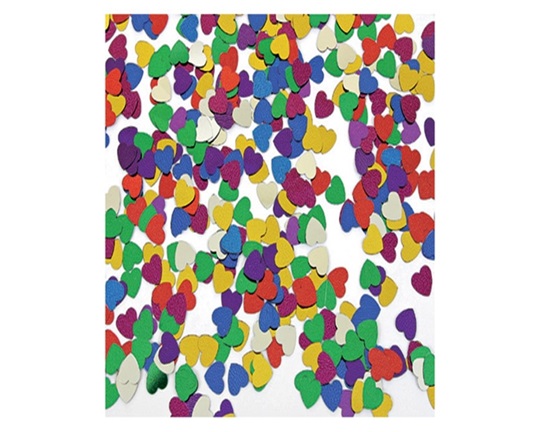 Πούλιες πολύχρωμες καρδούλες