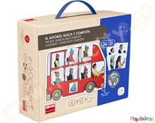 Εκπαιδευτικό Παιχνίδι Βρες και τοποθέτησε τους επιβάτες στο λεωφορείο  Εκπαιδευτικά Παιχνίδια Μνήμης - Παρατηρητικότητας