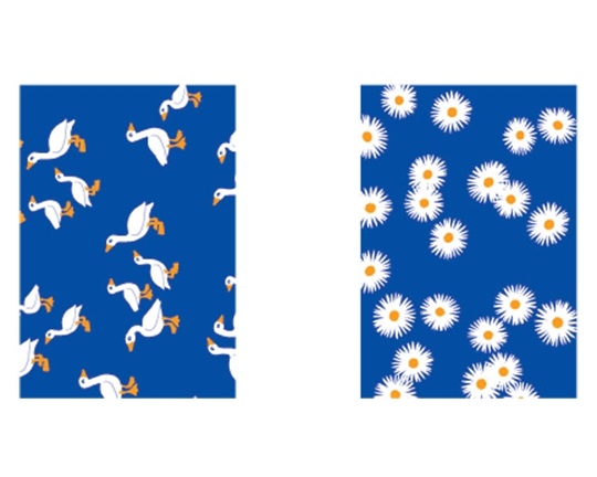 Χαρτόνι Χήνες και Μαργαρίτες 23x33 cm 200 gr.