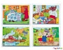 Σετ 4 Ξύλινα Παζλ Παραμύθια σειρά Α