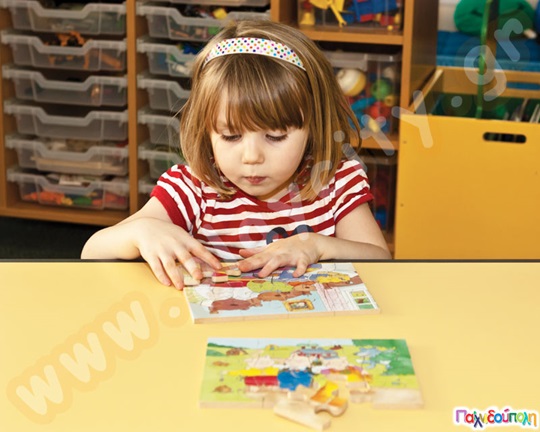 Σετ 4 Ξύλινα Παζλ Παραμύθια σειρά Α