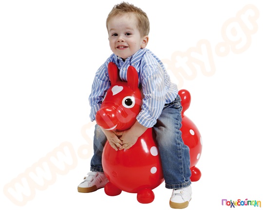 Rody Το φουσκωτό αλογάκι κόκκινο