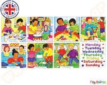 Ξύλινο Παζλ Οι μέρες της εβδομάδας  Ξύλινα Εκπαιδευτικά Παζλς