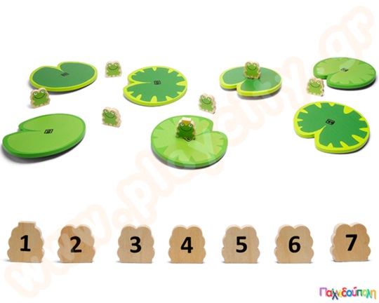 Πέταλα νούφαρου και βατραχάκια