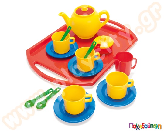 Σετ τσαγιού με δίσκο 18 τμχ.