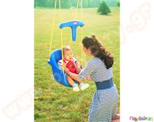 Πλαστική Κούνια Ασφαλείας Με Ψηλή Πλάτη Blue Little Tikes  Παιδικές Κούνιες