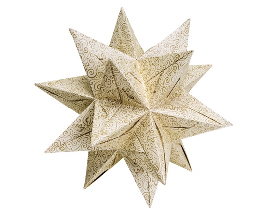 Χαρτιά Origami Μιλάνο Εκρού-Χρυσό