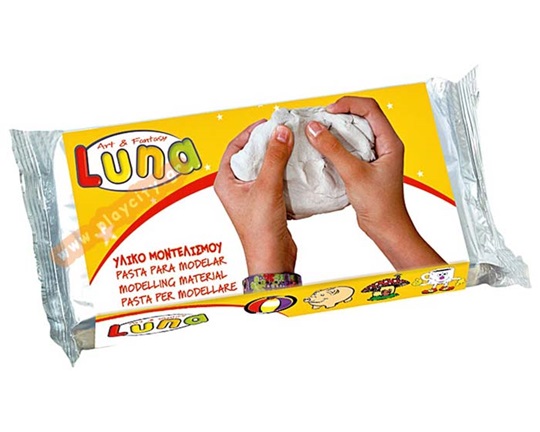 Πηλός γλυπτικής (500) γρ. Λευκός, Luna