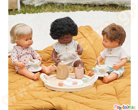 Κούκλα κοριτσάκι Αφρικάνα με μαλλιά 38 εκ.