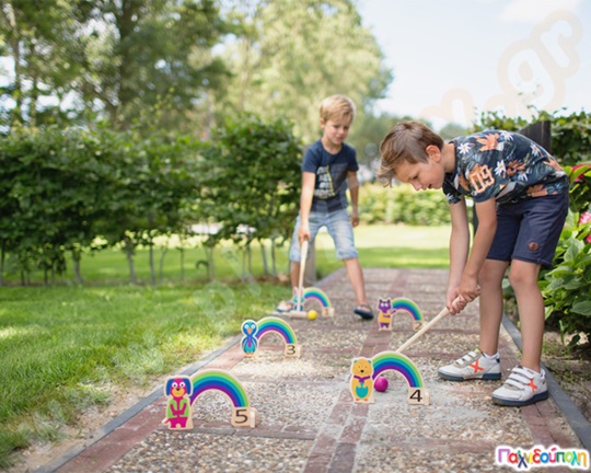 Ξύλινο Κροκέ Ουράνιο Τόξο - Crocket Rainbow