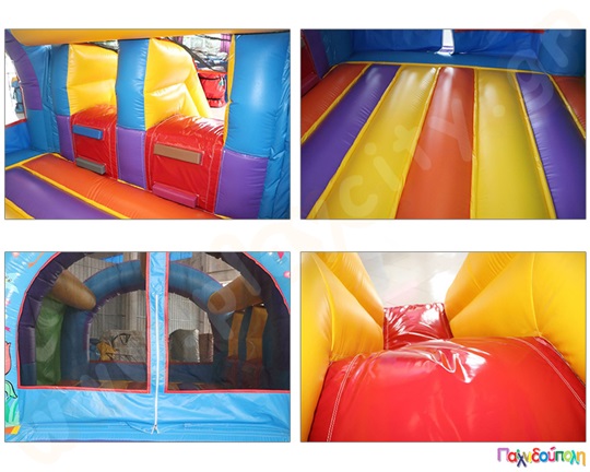 Φουσκωτό Παιχνίδι Διπλή Τσουλήθρα (με 1 blower)