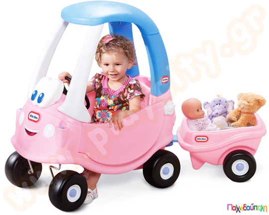 Trailer για πλαστικό αυτοκίνητο Princess Κουπέ Little Tikes