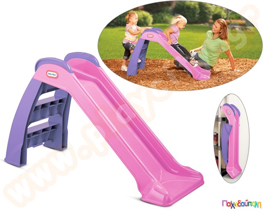 Πλαστική τσουλήθρα Μικρή, εύκολης αποθήκευσης Princess Little Tikes