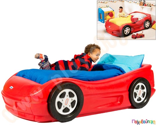 Παιδικό Κρεβάτι Sport αυτοκίνητο Κόκκινο Little Tikes