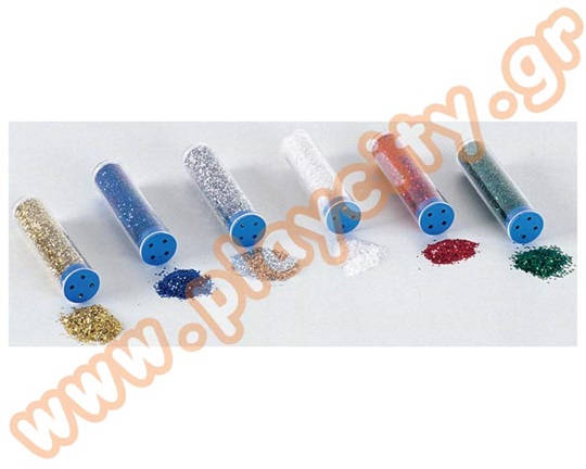 Χρυσόσκονη σε αλατιέρες σετ 6 χρώματα