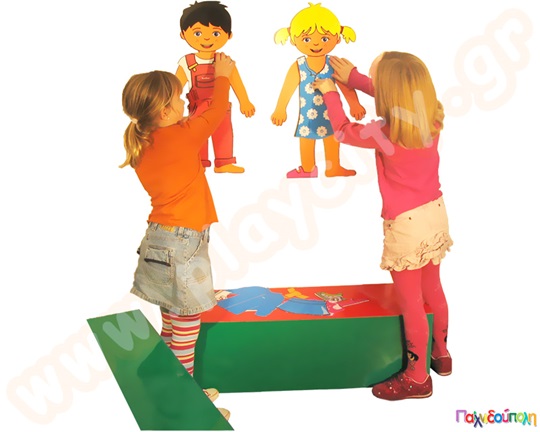 Εκπαιδευτικό Παιχνίδι Η Ντίνα και ο Ντίνος ντύνονται