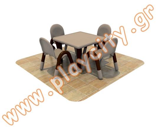 Τραπέζι νηπίων τετράγωνο