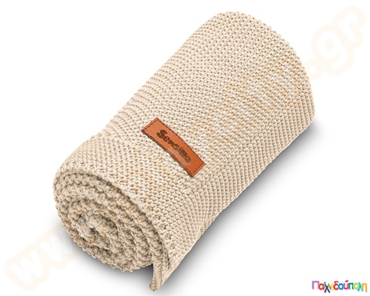 Κουβέρτα παιδική μπεζ 80x100 εκ.