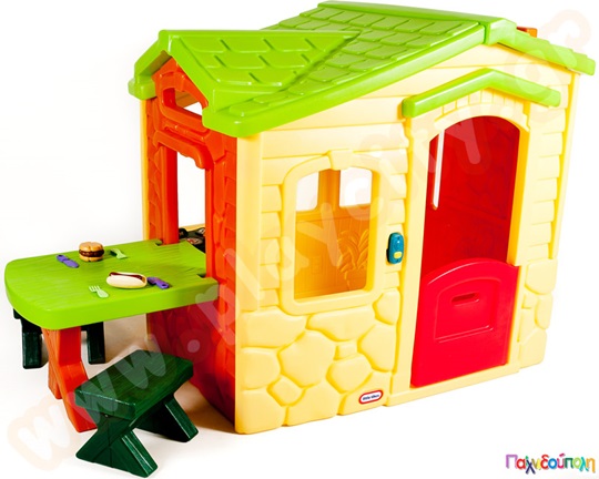 Πλαστικό παιδικό σπιτάκι Καλύβα Πικ-Νικ (Natural) Little Tikes