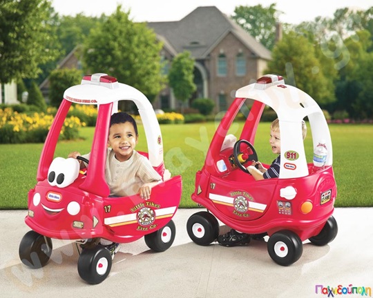 Πλαστικό αυτοκίνητο Ευχάριστο Πυροσβεστικό Coupe Little Tikes