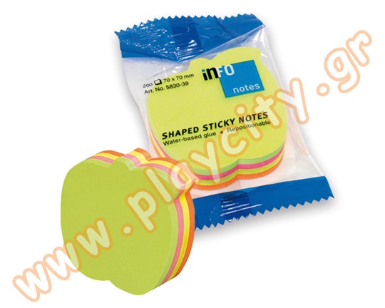 Αυτοκόλλητο χαρτί σημειώσεων (σχήμα μήλου) 200 φύλλων