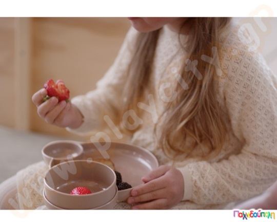 Σετ φαγητού για βρέφη μπεζ BIO 6 τεμαχίων