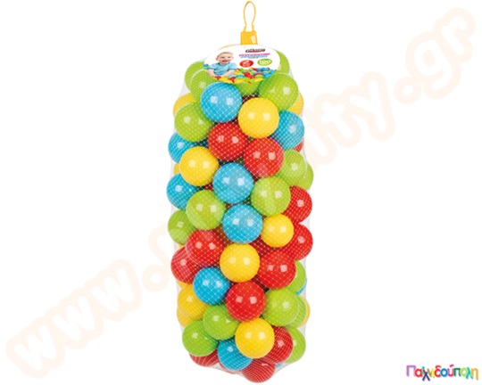 Μπαλάκια πισίνας Φ7 εκ. σετ 100 τεμάχια σε δίχτυ