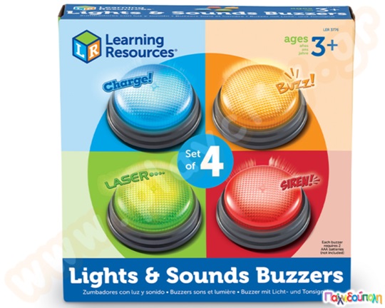 Εκπαιδευτικό Παιχνίδι Buzzers με φώτα και ήχους Σετ 4 τεμάχια