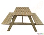 Ξύλινο τραπέζι - πάγκος πικ νικ 150 εκ.