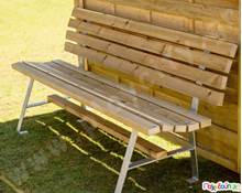 Παγκάκι με μεταλλικά πόδια 180 εκ.  Εξοπλισμός Πόλης - Παγκάκια - Κάδοι