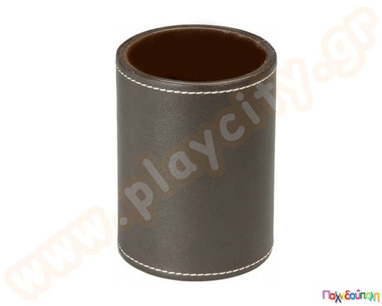 Μολυβοθήκη δερματίνη Καφέ