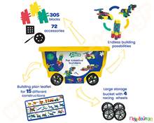 Κατασκευαστικό Σετ Clics (rollerbox με 377 τεμάχια)  Πλαστικά Παιχνίδια Κατασκευών Clics - Flexy