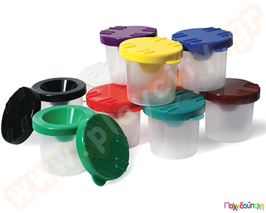 Ποτήρια ανάμειξης χρωμάτων σετ 10 χρώματα