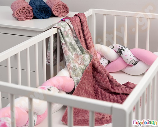 Κουβέρτα παιδική ροζ 75x100 εκ.