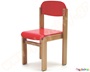 Καρεκλάκι ανατομικό και στοιβαζόμενο κόκκινο χρώμα