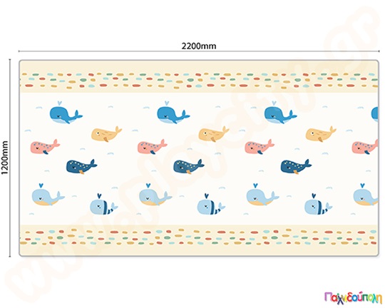 Χαλί παιχνιδιού για βρέφη Φαλαινίτσες