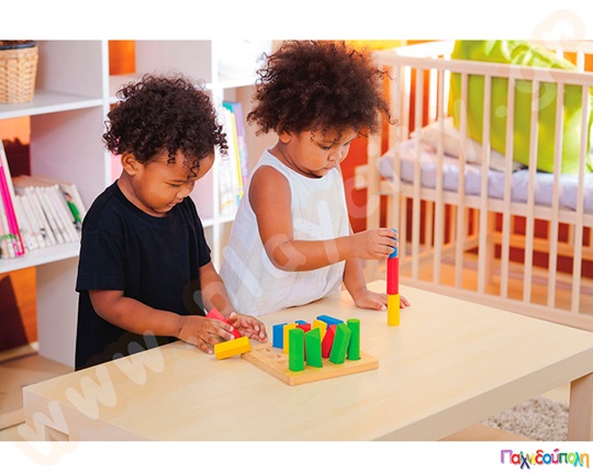 Παιχνίδι Ταξινόμησης Βάση Γεωμετρικών Σωμάτων Plan Toys