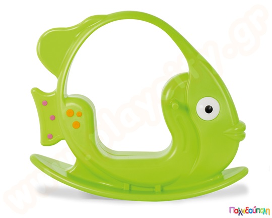 Πλαστική Τραμπάλα Κουνιστό Ψαράκι Πράσινο