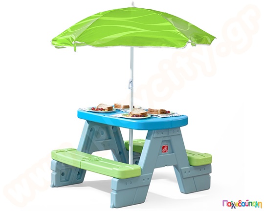 Τραπέζι εξοχής με ομπρέλα Sun n Shade Step2