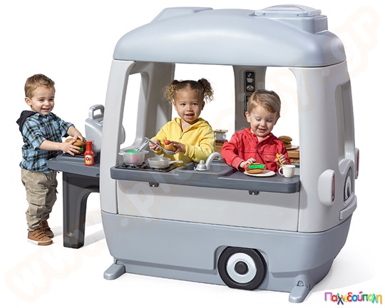 Τροχόσπιτο με δραστηριότητες Step2